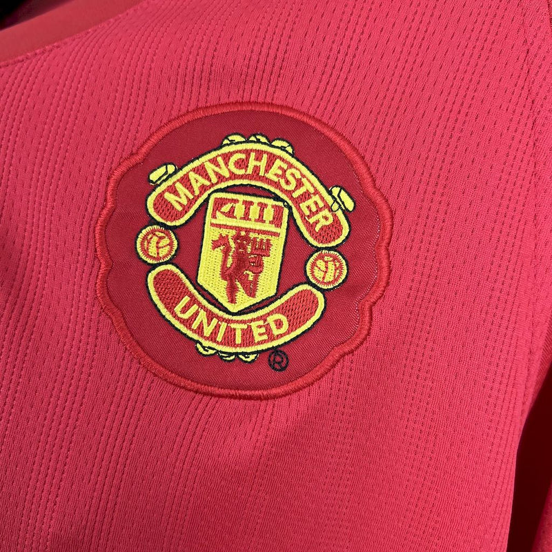 Camisa Manchester United Home 2007/08 - Versão Retro Manga Comprida