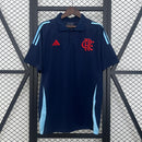 Camisa Flamengo Treino Gola Polo Azul Escuro 25/26 - Torcedor Masculina