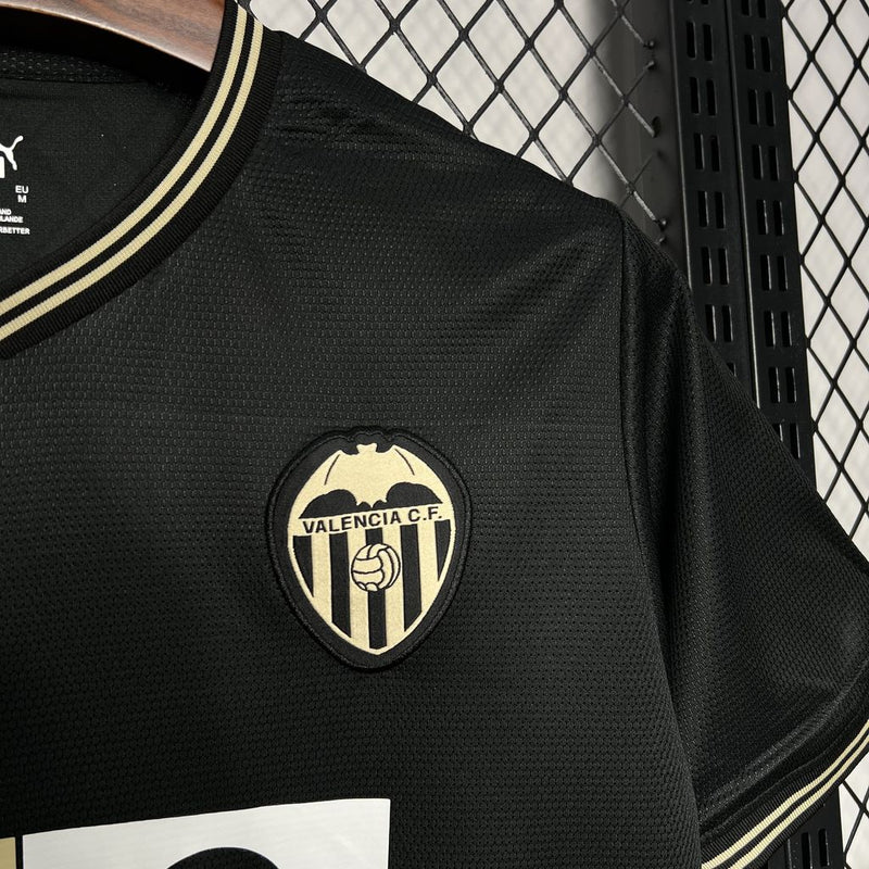 Camisa Valencia Black 24/25 - Puma Versão Torcedor