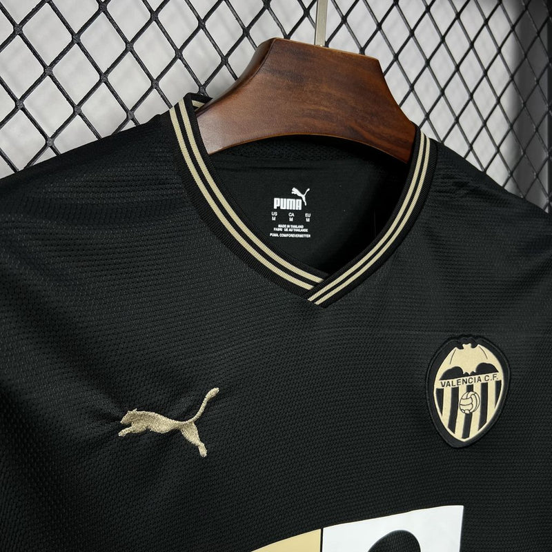 Camisa Valencia Black 24/25 - Puma Versão Torcedor
