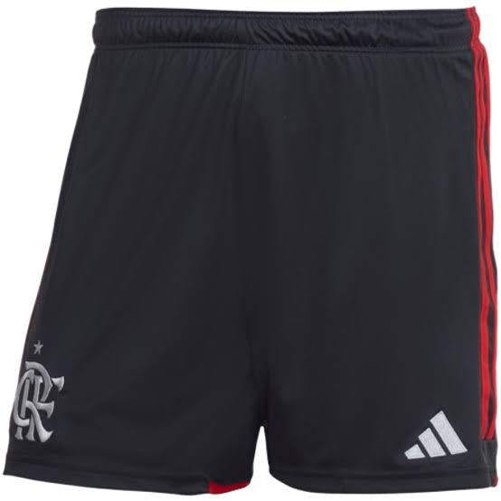 Calção Short Futebol Flamengo Black 23/24 - Short Adidas