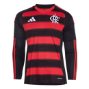 Camisa Flamengo Home 2025/26 - Adidas Torcedor Manga Comprida