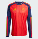 Camisa Espanha Titular Manga Comprida 2026/27 - Torcedor