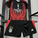 Kit Infantil Benfica Black Red 2025/26 - Adidas Infantil