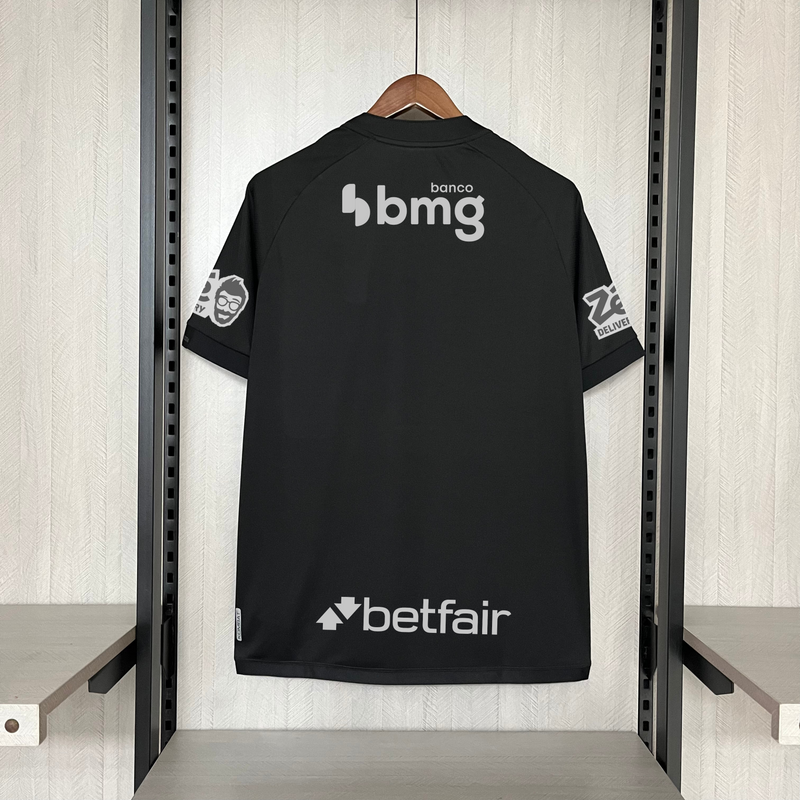 Camisa Vasco Black + Patrocínios 24/25 - Versão Torcedor