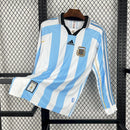 Camisa Argentina Home 1998 - Versão Retro Manga Comprida