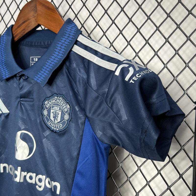 Kit Infantil Manchester United Away 24/25 - Adidas infantil
