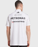 Camisa Polo Adidas Mercedes F1 Team AMG Petronas 2025 Branca