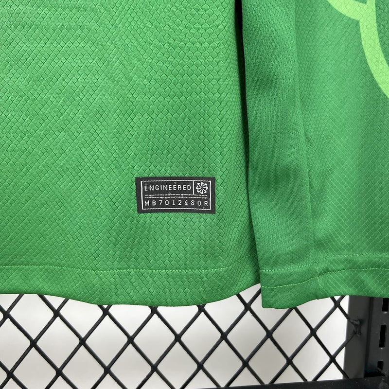 Camisa PSG Goleiro Verde Manga comprida 2025/26 - Versão Torcedor