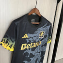 Camisa Aston Villa Black 25/26 -  Adidas Torcedor Masculina