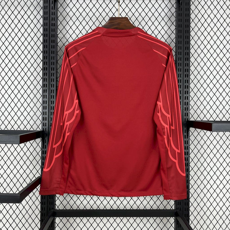Camisa PSG Goleiro RED Manga comprida 2025/26 - Versão Torcedor