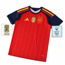 Camisa Espanha Titular 2026/27 - PATCH CAMPEÃO DO MUNDO + PATCHS COPA DO MUNDO - PERSONALIZADA
