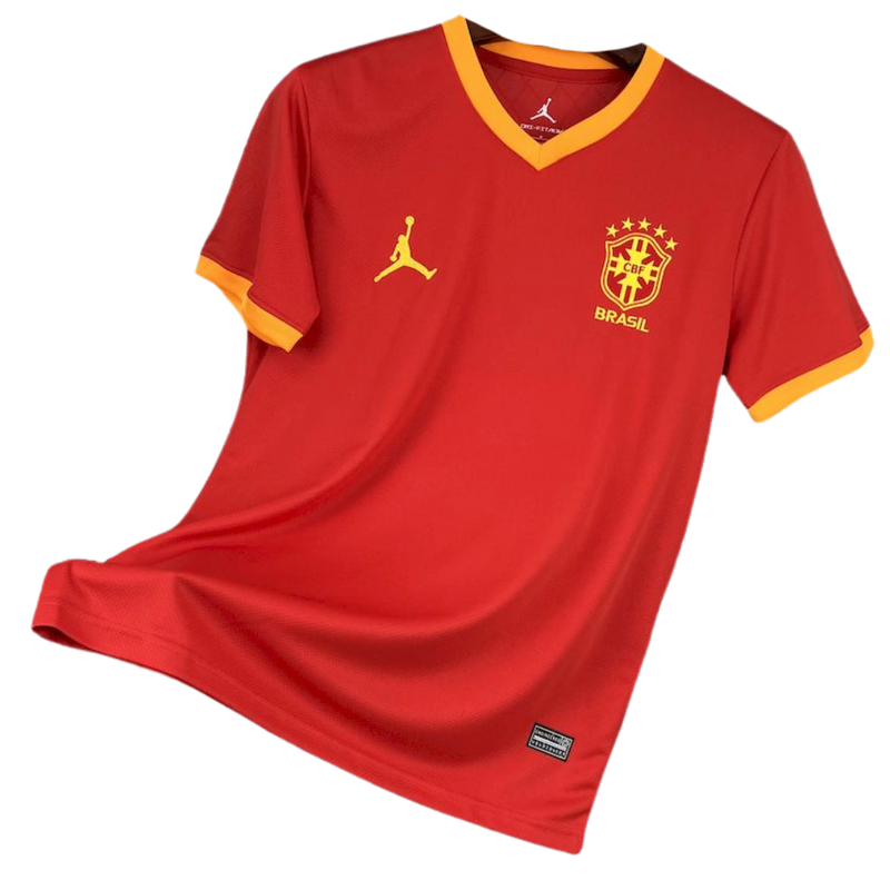 Camisa Seleção Brasil Vermelha 2025/26 - Torcedor Masculina