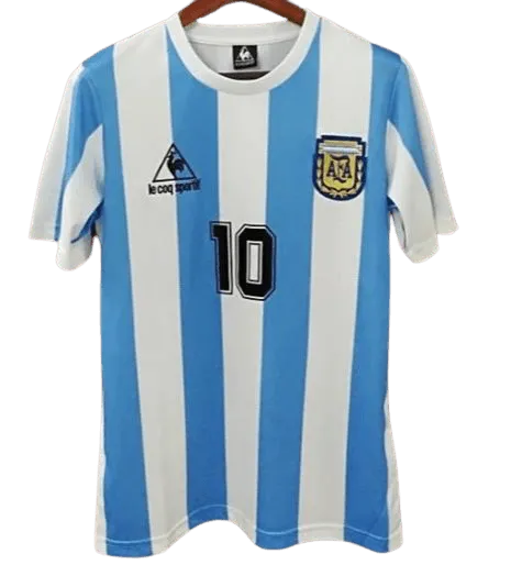 Camisa Argentina Retrô 1986 - Maradona - PERSONALIZADA