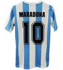 Camisa Argentina Retrô 1986 - Maradona - PERSONALIZADA