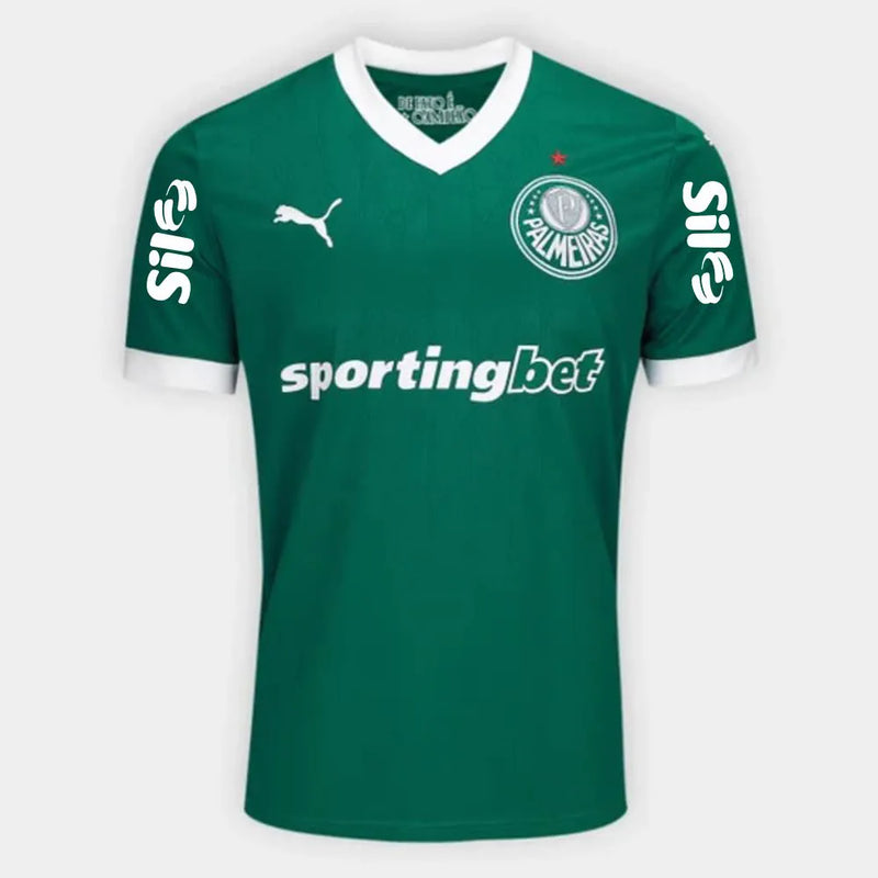 Camisa Palmeiras Home + Patrocínios 25/26 - Puma Versão Torcedor