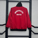 Jaqueta Corta Vento Manchester United Versão Retro - Vermelho