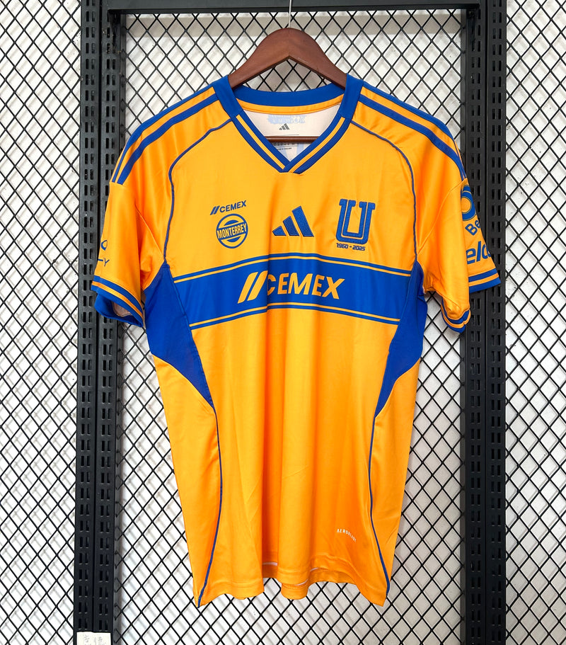 Camisa Tigres Home 2025/26 -  Adidas Torcedor Masculina
