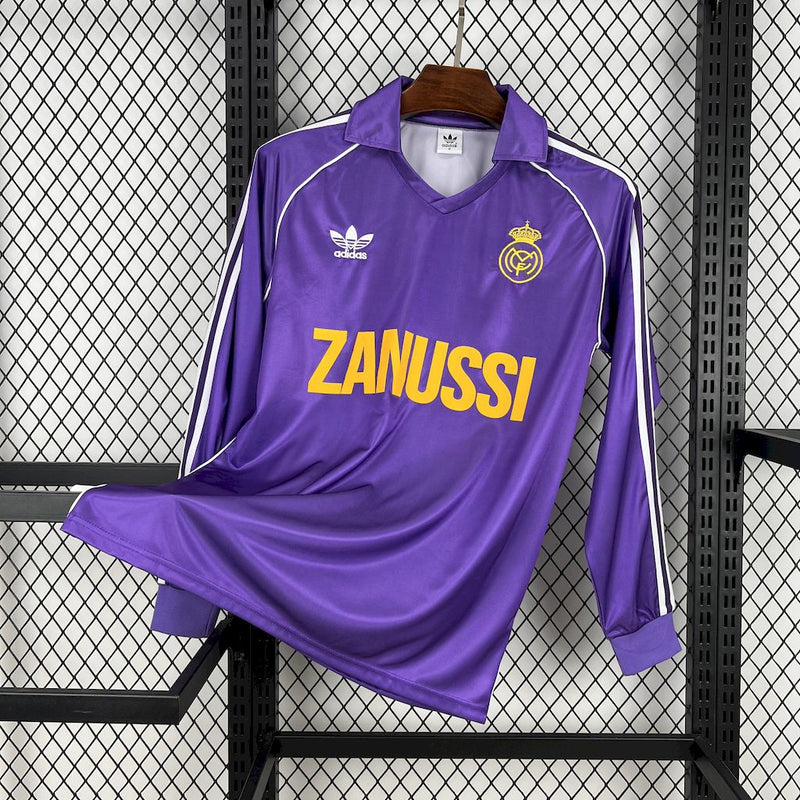 Camisa Real Madrid Third 1984/85 - Versão Retro Manga Comprida