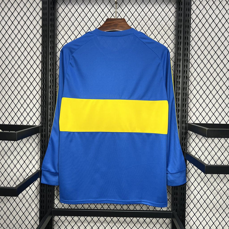 Camisa Boca Juniors Manga Longa Titular 1981   - Versão Retro