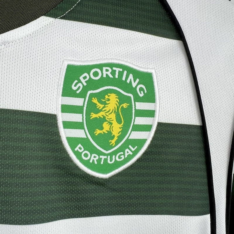 Camisa Sporting Home 2001/03 - Versão Retro Manga Comprida