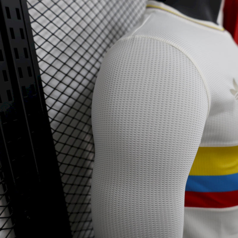 Camisa Colômbia 100 Anos Manga Comprida 24/25 - Adidas Jogador Masculina
