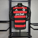 Camisa Flamengo Home + Patrocínio 25/26 -  Adidas Jogador Masculina