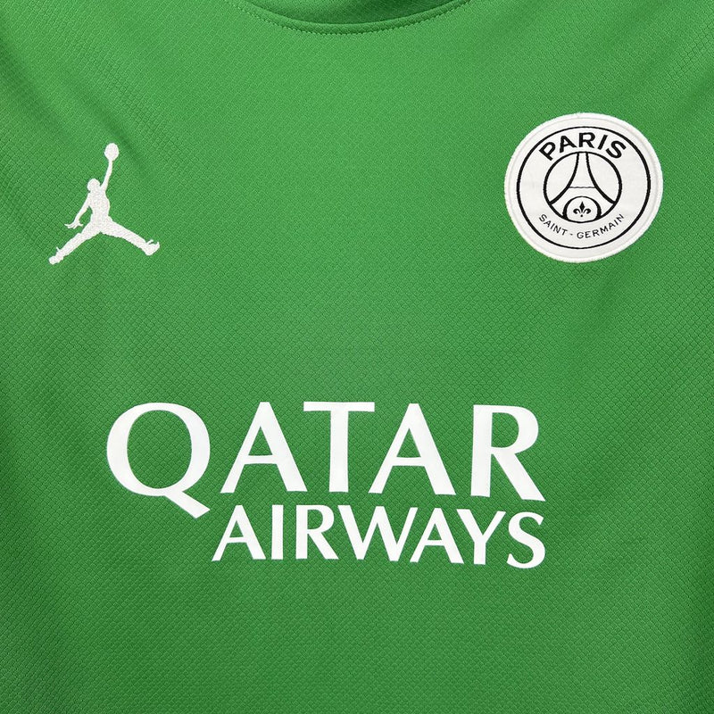 Camisa PSG Goleiro Verde Manga comprida 2025/26 - Versão Torcedor