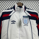 Jaqueta Corta Vento Inglaterra Versão Retro - Branco