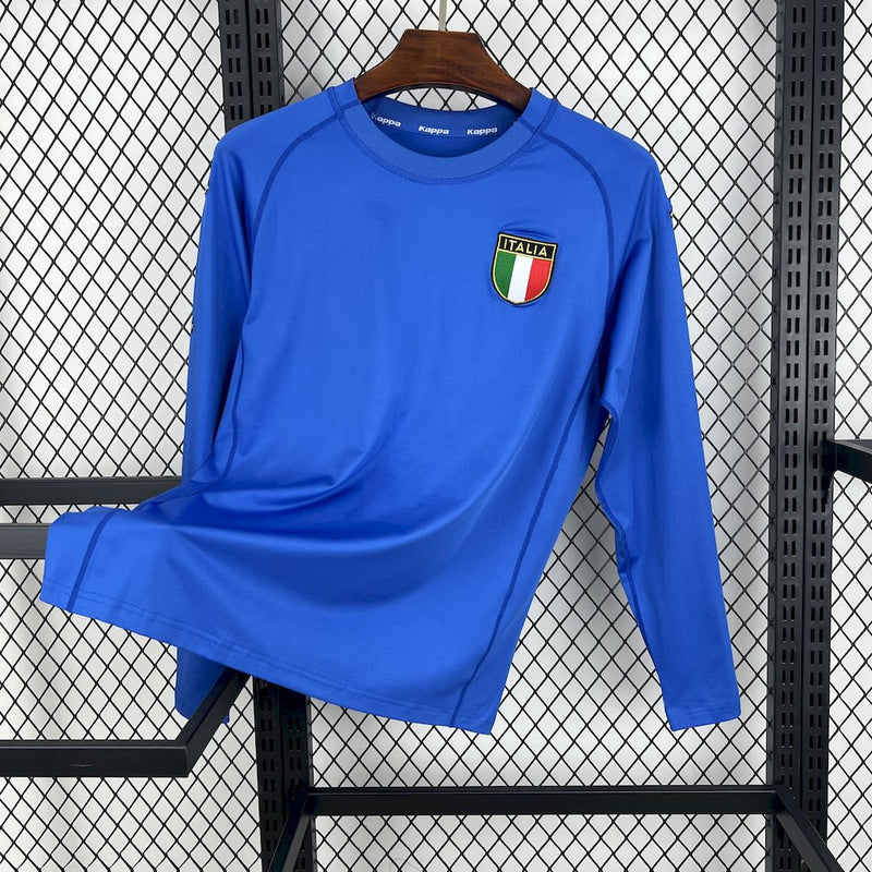 Camisa Itália Home 2000 - Versão Retro Manga Comprida
