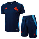 Conjunto de Treino Flamengo Azul Escuro 24/25 - Camisa/Short
