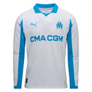 Camisa Olympique Marseille Titular Manga Comprida 2025/26 - Torcedor Manga Comprida