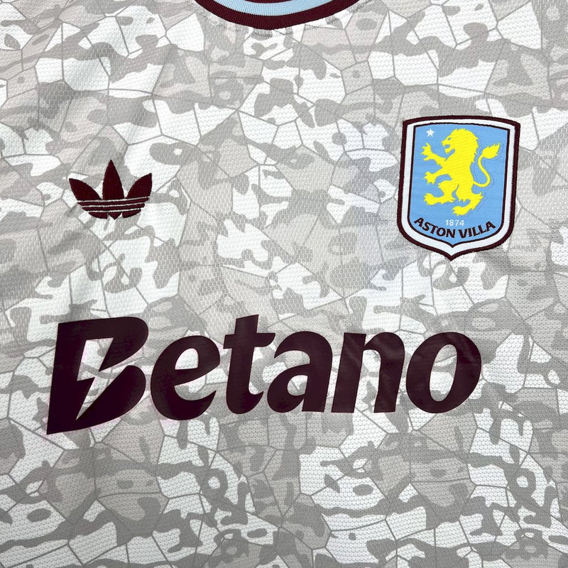 Camisa Aston Villa Third 25/26 - Adidas Torcedor Masculina
