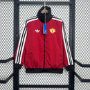 Jaqueta Corta Vento Manchester United Versão Retro - Vermelho