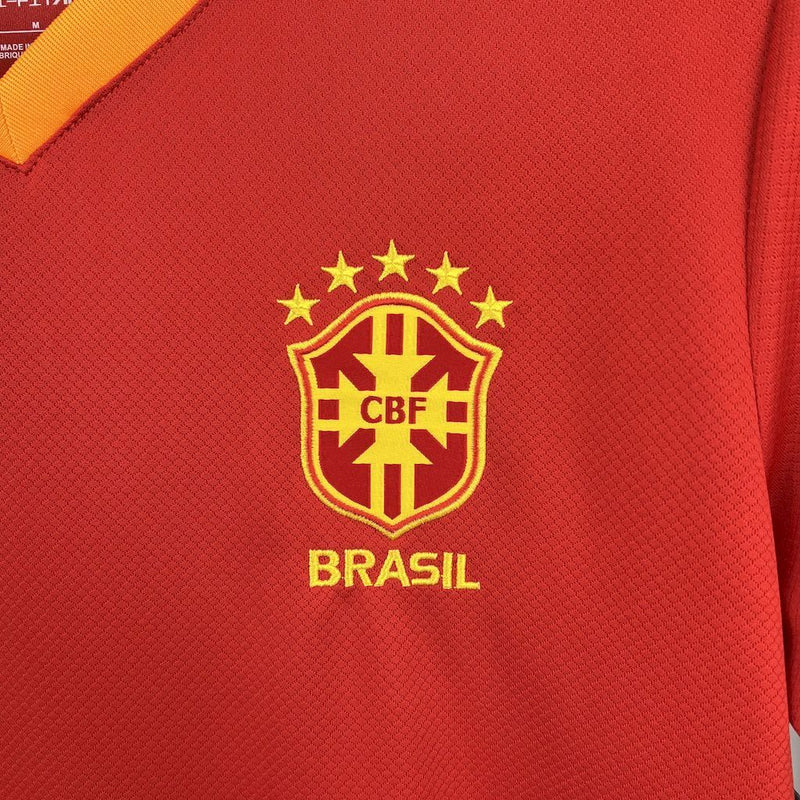 Camisa Seleção Brasil Vermelha 2025/26 - Torcedor Masculina
