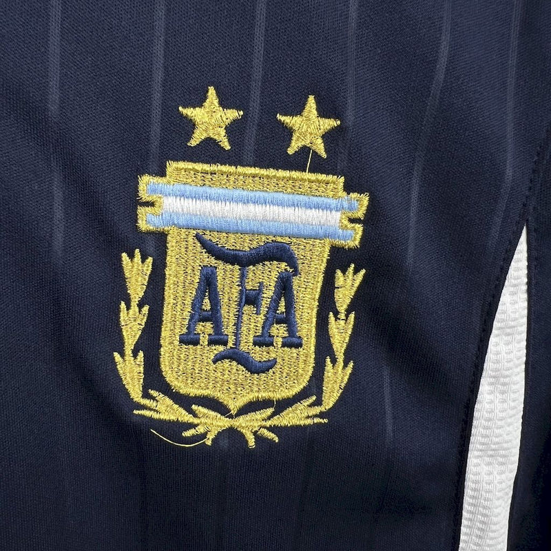 Camisa Argentina Copa do Mundo 2006/07 - Versão Retro Manga Comprida