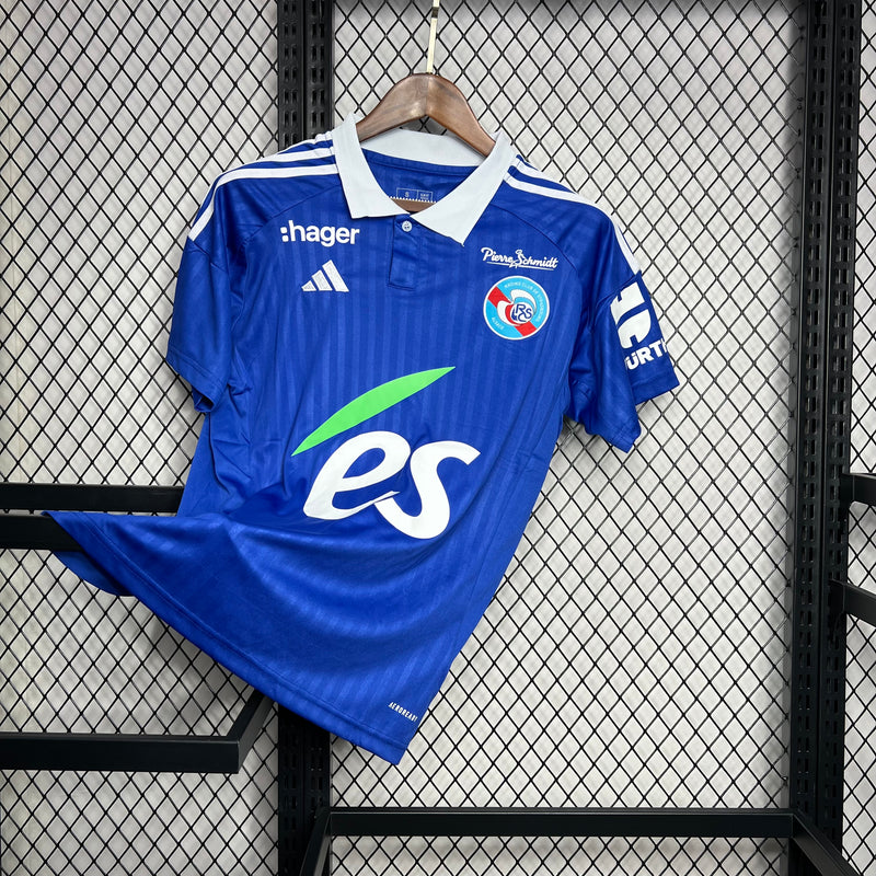 Camisa RC Strasbourg Alsace Home 24/25 - Adidas Torcedor Masculina