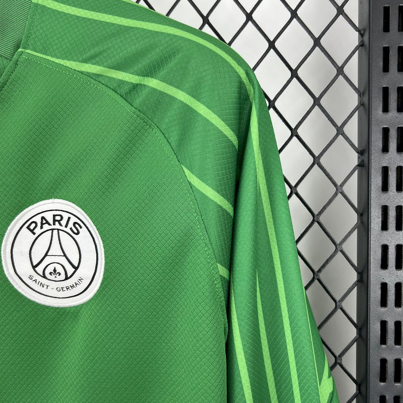 Camisa PSG Goleiro Verde Manga comprida 2025/26 - Versão Torcedor