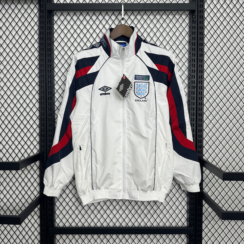 Jaqueta Corta Vento Inglaterra Versão Retro - Branco