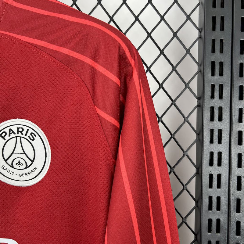 Camisa PSG Goleiro RED Manga comprida 2025/26 - Versão Torcedor
