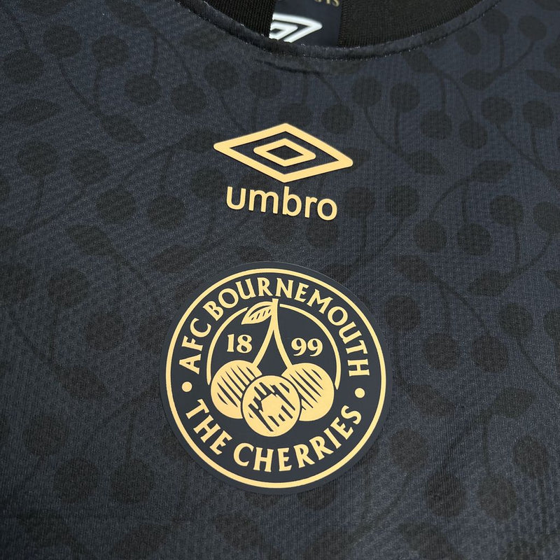 Camisa AFC Bournemouth Black 24/25- Torcedor Masculina