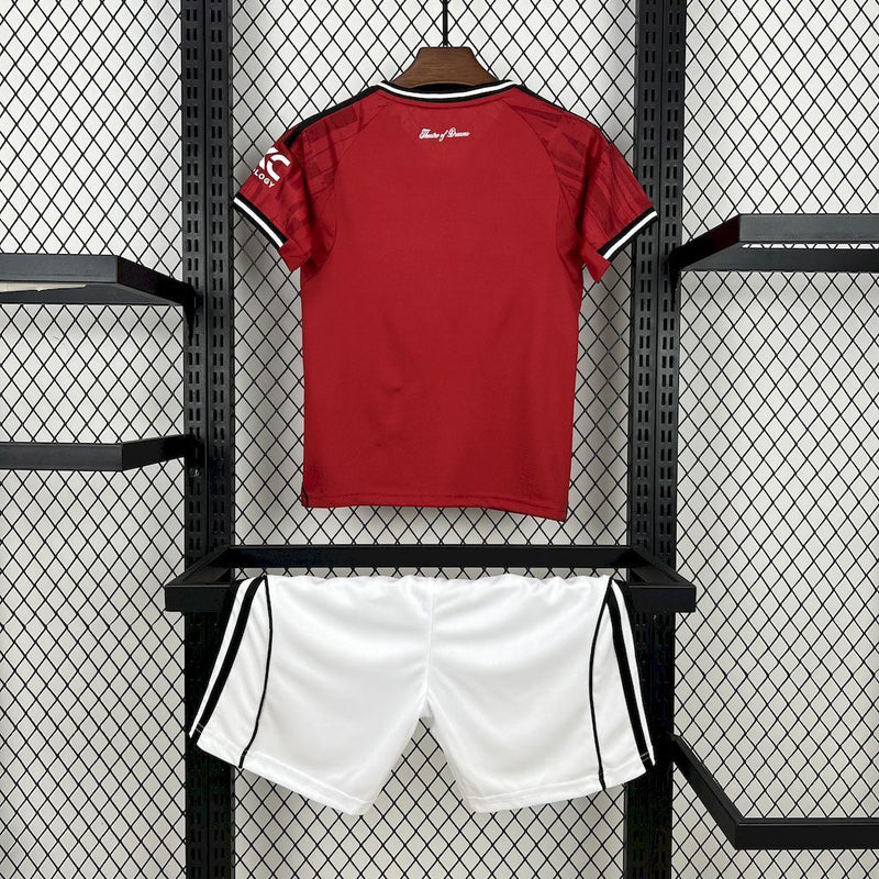 Kit Infantil Manchester United  Home 2025/26 - Modelo Infantil