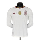 Camisa Espanha II Campeã do Mundo 2026/27 - Duas Estrelas + Patch - Manga Comprida Jogador