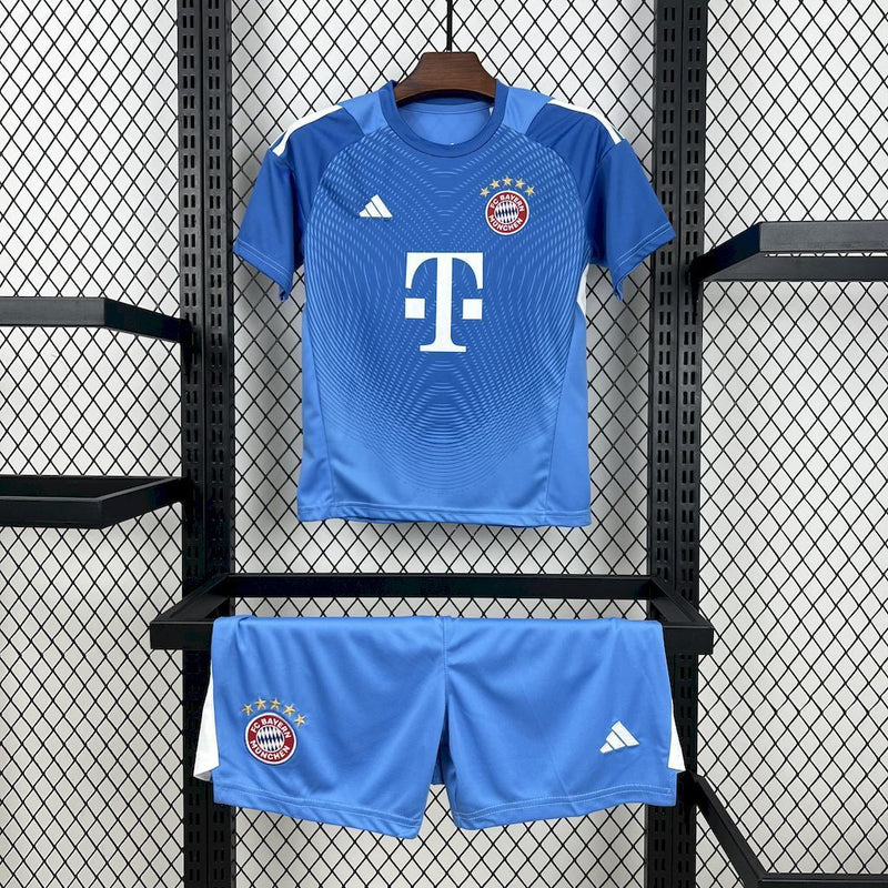 Kit Infantil Bayern Munich Goleiro Blue 2025/26 - Infantil