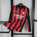 Camisa Milan Home Manga comprida 2025/26 - Versão Torcedor