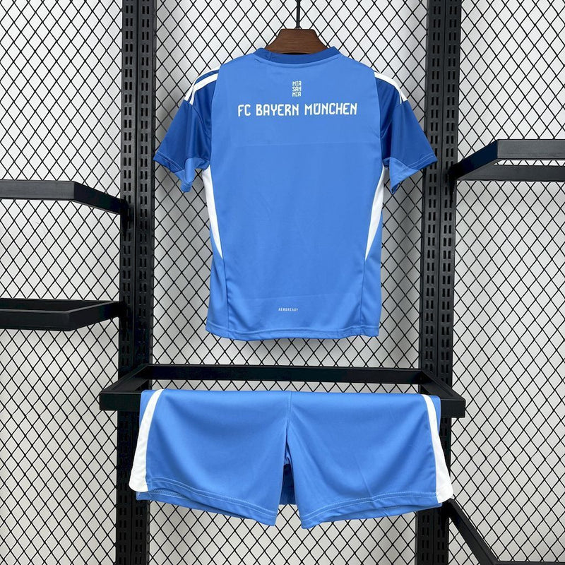 Kit Infantil Bayern Munich Goleiro Blue 2025/26 - Infantil