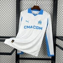 Camisa Olympique Marseille Titular Manga Comprida 2025/26 - Torcedor Manga Comprida