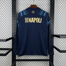 Camisa Napoli Pré Jogo Manga Comprida 2025/26 - Torcedor