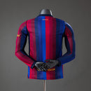 Camisa Barcelona Titular 2026/27 - Jogador Masculina - Manga Longa