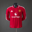 Camisa Manchester United Titular 2026/27 - Jogador Masculina - Manga Longa